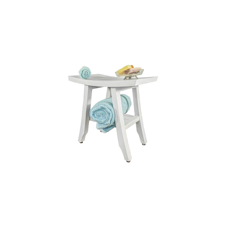 EcoDecors Satori 18'' W Teak Shower Bench & Reviews Wayfair